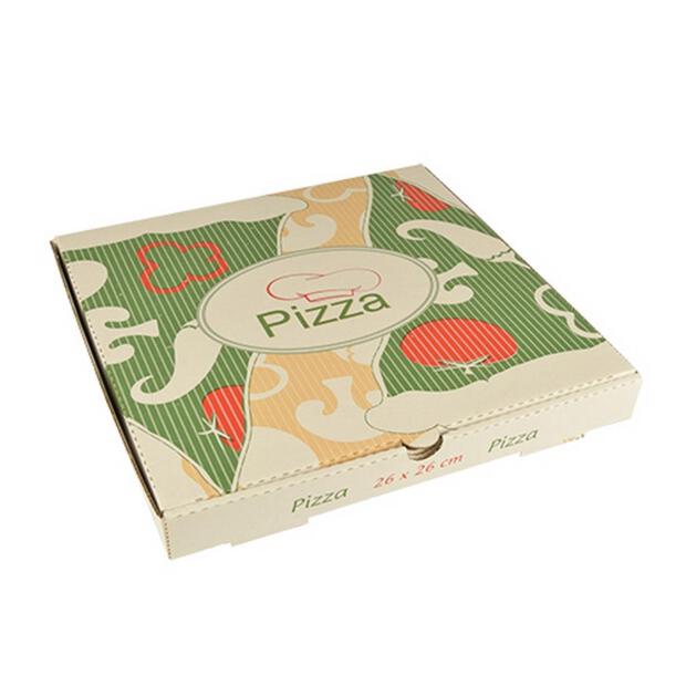 100 Papstar pure Pizzakartons aus Cellulose eckig 26cm x 26cm x 3cm 15194
