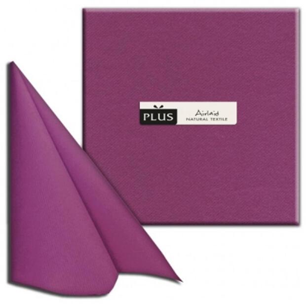 PI "Unicolor" viola/violett, 40 x 40cm, 1/4 Falz, Airlaid