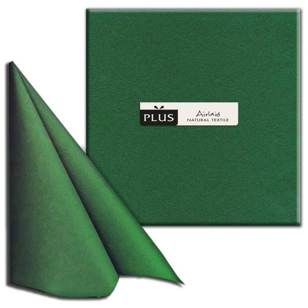 PI "Unicolor" verde/grün, 40 x 40cm, 1/4 Falz, Airlaid
