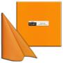 PI "Unicolor" arancio/orange, 40 x 40cm, 1/4 Falz, Airlaid