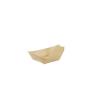 50 Papstar pure Fingerfood-Schalen aus Holz 11cm x 6,5cm "Schiffchen" 84414
