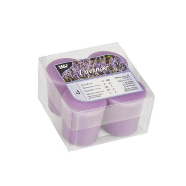 4 Duft-Minis Ø 45 mm · 52 mm violett - Lavender