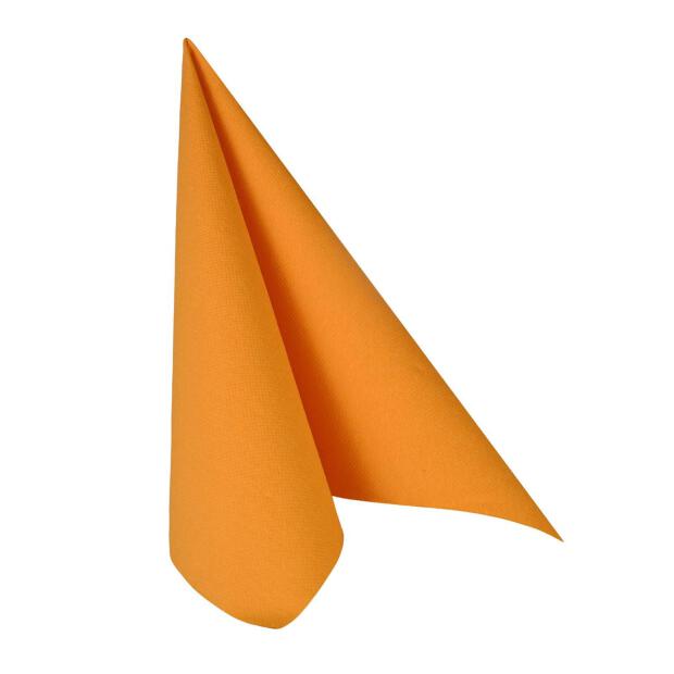 50 Servietten "ROYAL Collection" 1/4-Falz 33 cm x 33 cm orange