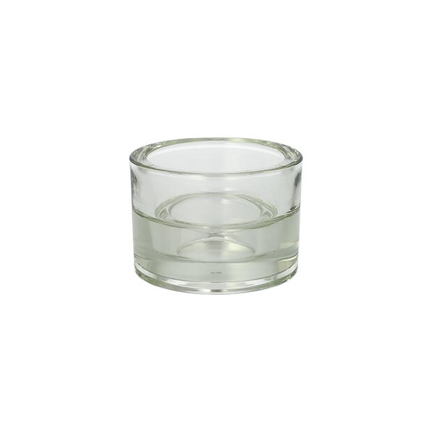 Kerzenhalter Glas Ø 8,2 cm · 5,7 cm klar "2in1" für Teelichte und Maxilichte