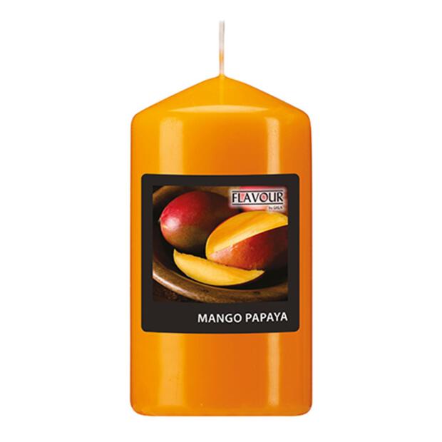 "Flavour by GALA" Duft-Stumpenkerze Ø 58 mm · 110 mm pfirsich - Mango-Papaya
